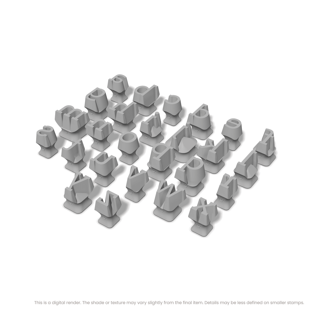 Arvo | Lowercase | Alphabet Stamp Sets - Ceramind® Tools