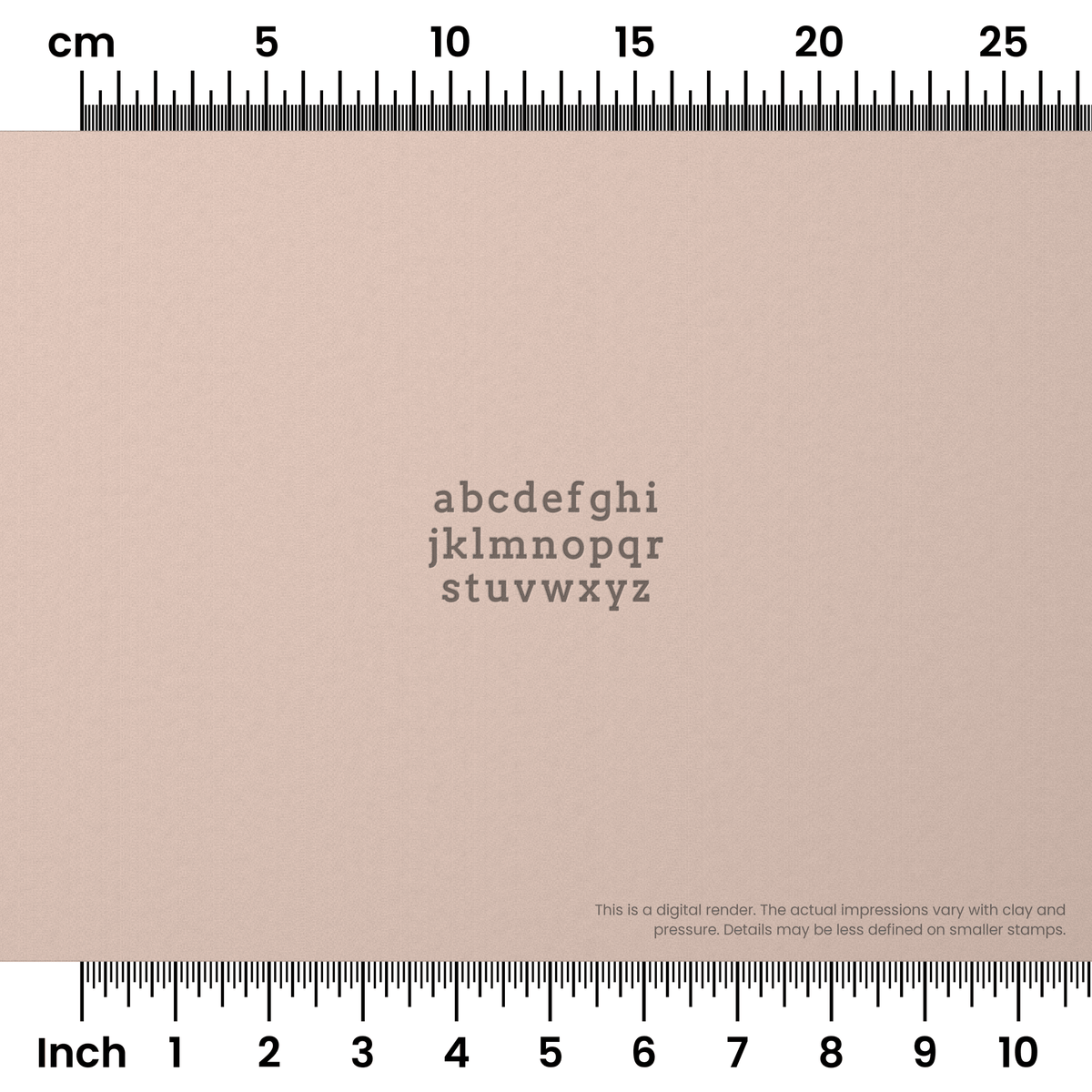Arvo | Lowercase | Alphabet Stamp Sets - Ceramind® Tools