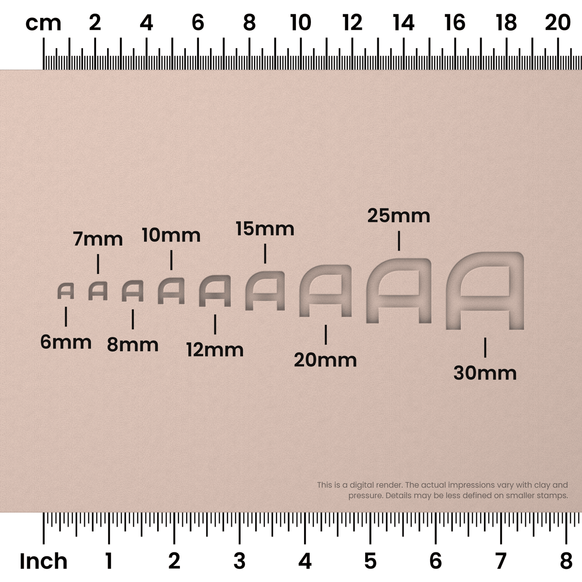 Audiowide | All Caps | Alphabet Stamp Sets - Ceramind® Tools
