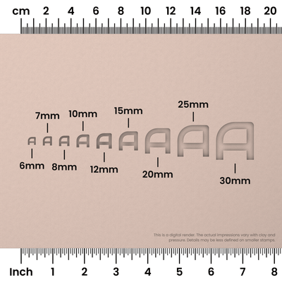 Audiowide | All Caps | Alphabet Stamp Sets - Ceramind® Tools