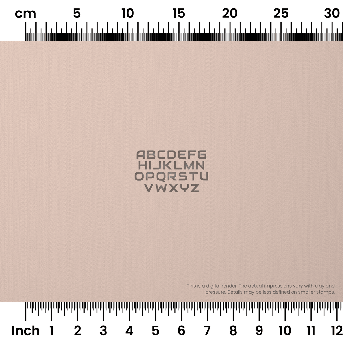 Audiowide | All Caps | Alphabet Stamp Sets - Ceramind® Tools