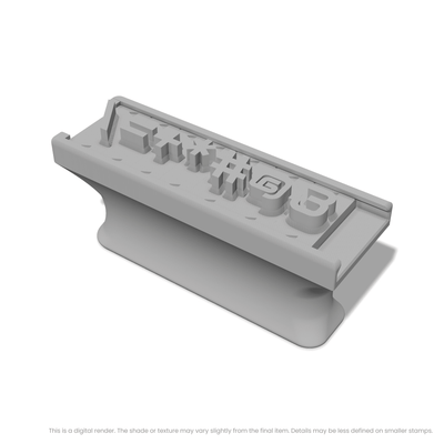 Audiowide | Font Rail Stamp Sets | Letters, Numbers, and Symbols - Ceramind® Tools
