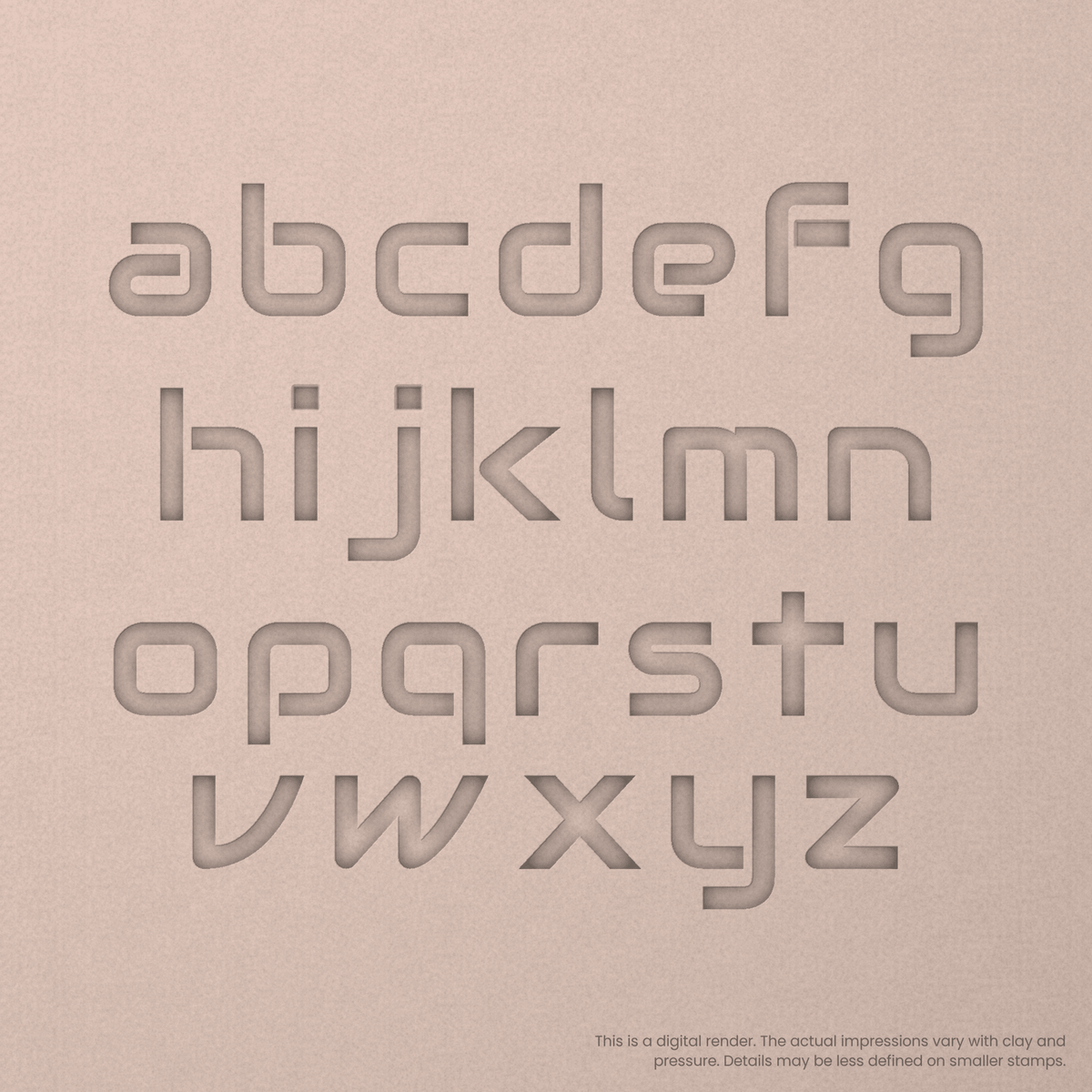 Audiowide | Font Rail Stamp Sets | Letters, Numbers, and Symbols - Ceramind® Tools