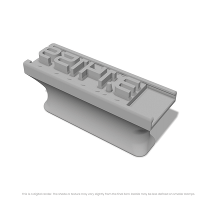 Audiowide | Font Rail Stamp Sets | Letters, Numbers, and Symbols - Ceramind® Tools
