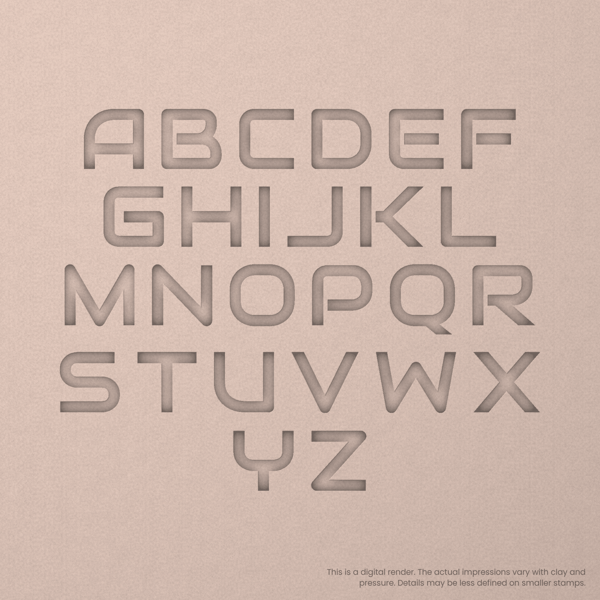Audiowide | Font Rail Stamp Sets | Letters, Numbers, and Symbols - Ceramind® Tools