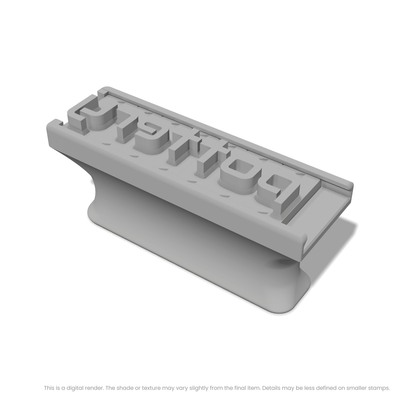Audiowide | Font Rail Stamp Sets | Letters, Numbers, and Symbols - Ceramind® Tools