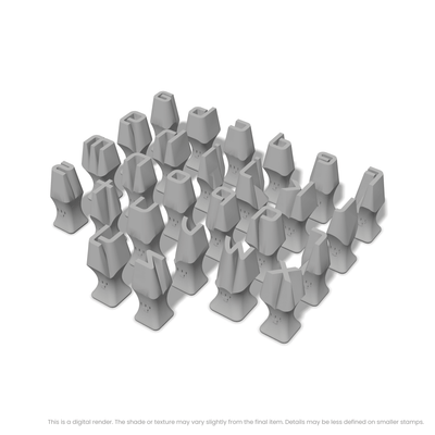 Audiowide | Lowercase | Alphabet Stamp Sets - Ceramind® Tools