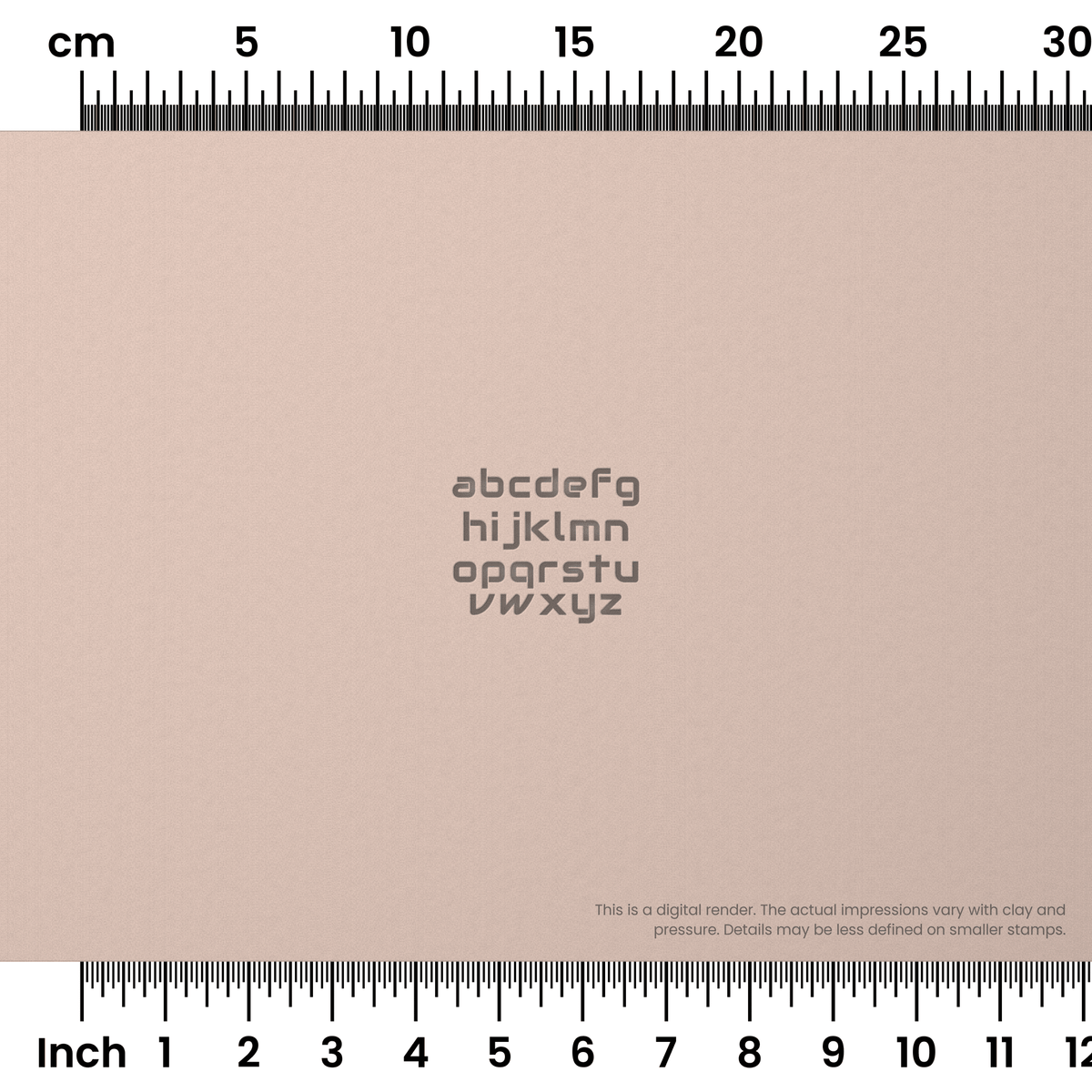 Audiowide | Lowercase | Alphabet Stamp Sets - Ceramind® Tools
