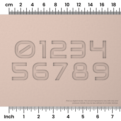 Audiowide | Number Stamp Sets - Ceramind® Tools