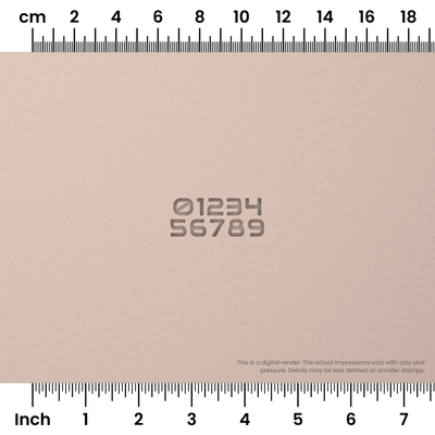 Audiowide | Number Stamp Sets - Ceramind® Tools