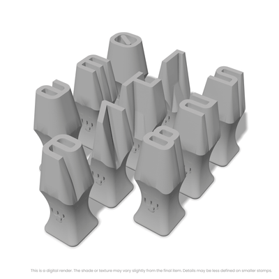 Audiowide | Number Stamp Sets - Ceramind® Tools