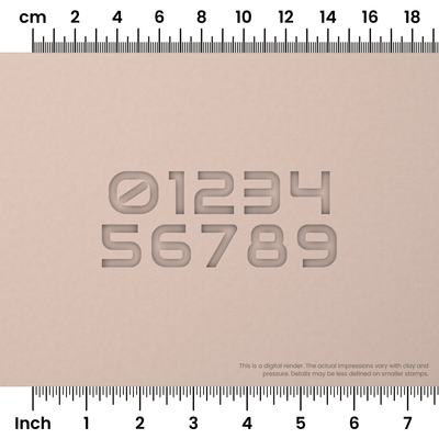 Audiowide | Number Stamp Sets - Ceramind® Tools
