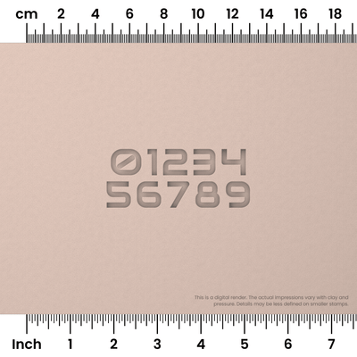 Audiowide | Number Stamp Sets - Ceramind® Tools