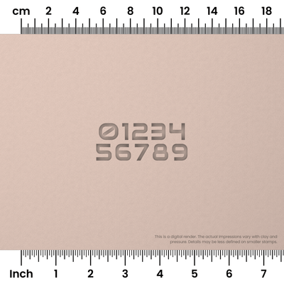 Audiowide | Number Stamp Sets - Ceramind® Tools