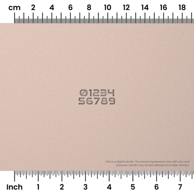 Audiowide | Number Stamp Sets - Ceramind® Tools