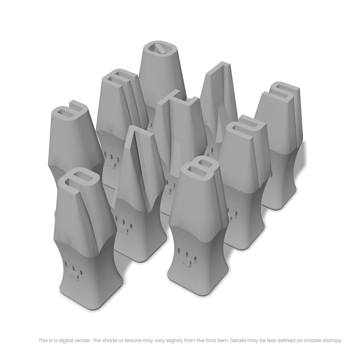 Audiowide | Number Stamp Sets - Ceramind® Tools