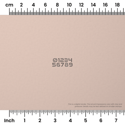 Audiowide | Number Stamp Sets - Ceramind® Tools