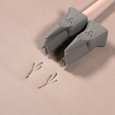Fågelfötter Stämplar - Medium - Stil 1 - Ceramind® Tools