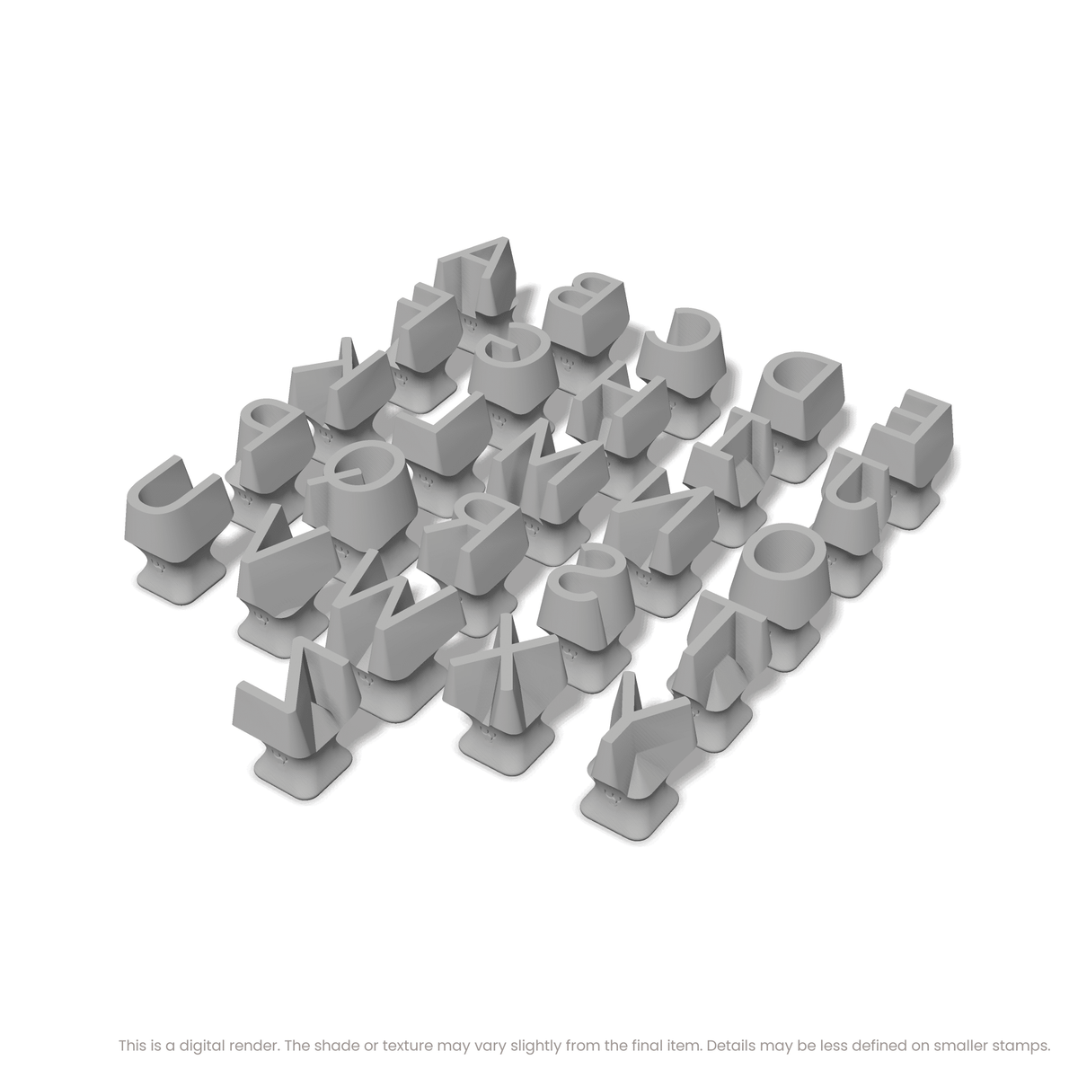 Borel | All Caps | Alphabet Stamp Sets - Ceramind® Tools