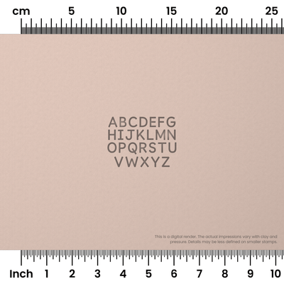 Borel | All Caps | Alphabet Stamp Sets - Ceramind® Tools