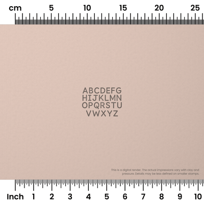 Borel | All Caps | Alphabet Stamp Sets - Ceramind® Tools