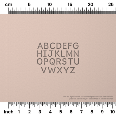 Borel | All Caps | Alphabet Stamp Sets - Ceramind® Tools