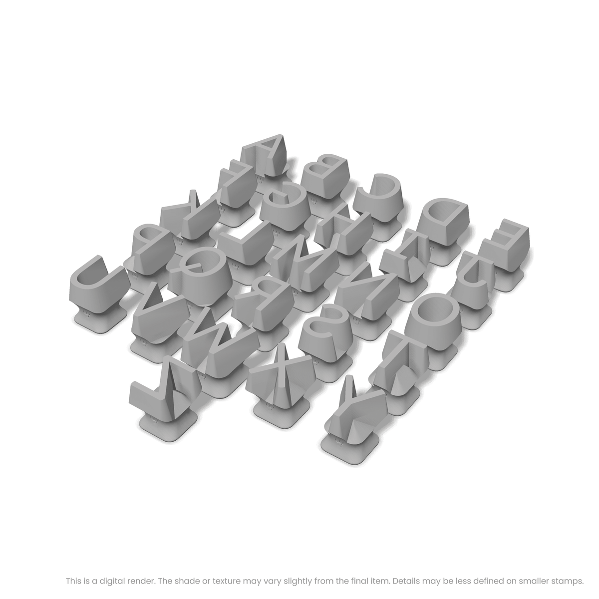 Borel | All Caps | Alphabet Stamp Sets - Ceramind® Tools