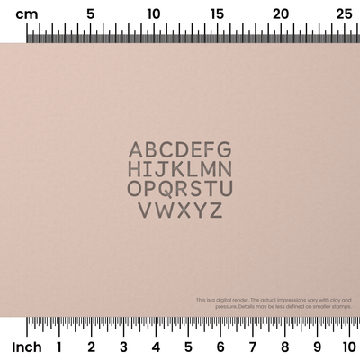 Borel | All Caps | Alphabet Stamp Sets - Ceramind® Tools