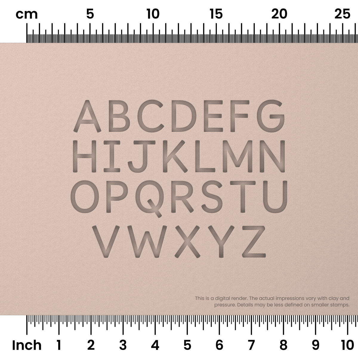 Borel | All Caps | Alphabet Stamp Sets - Ceramind® Tools