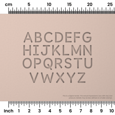 Borel | All Caps | Alphabet Stamp Sets - Ceramind® Tools