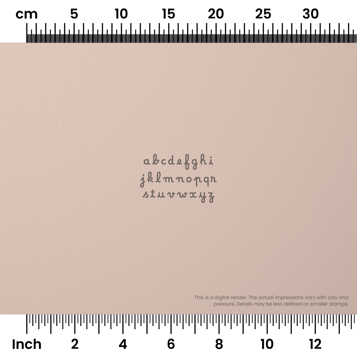 Borel | Lowercase | Alphabet Stamp Sets - Ceramind® Tools
