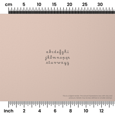 Borel | Lowercase | Alphabet Stamp Sets - Ceramind® Tools