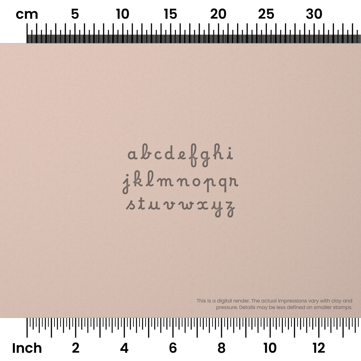Borel | Lowercase | Alphabet Stamp Sets - Ceramind® Tools