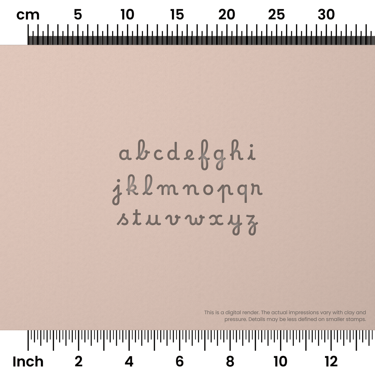 Borel | Lowercase | Alphabet Stamp Sets - Ceramind® Tools