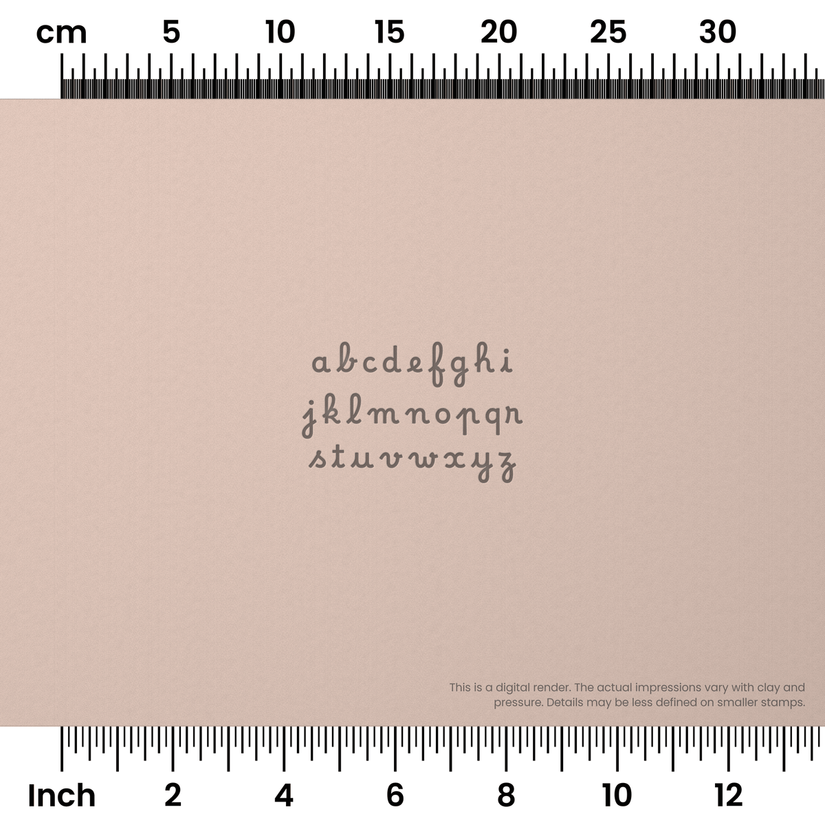 Borel | Lowercase | Alphabet Stamp Sets - Ceramind® Tools