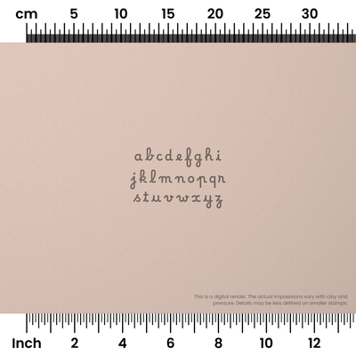 Borel | Lowercase | Alphabet Stamp Sets - Ceramind® Tools