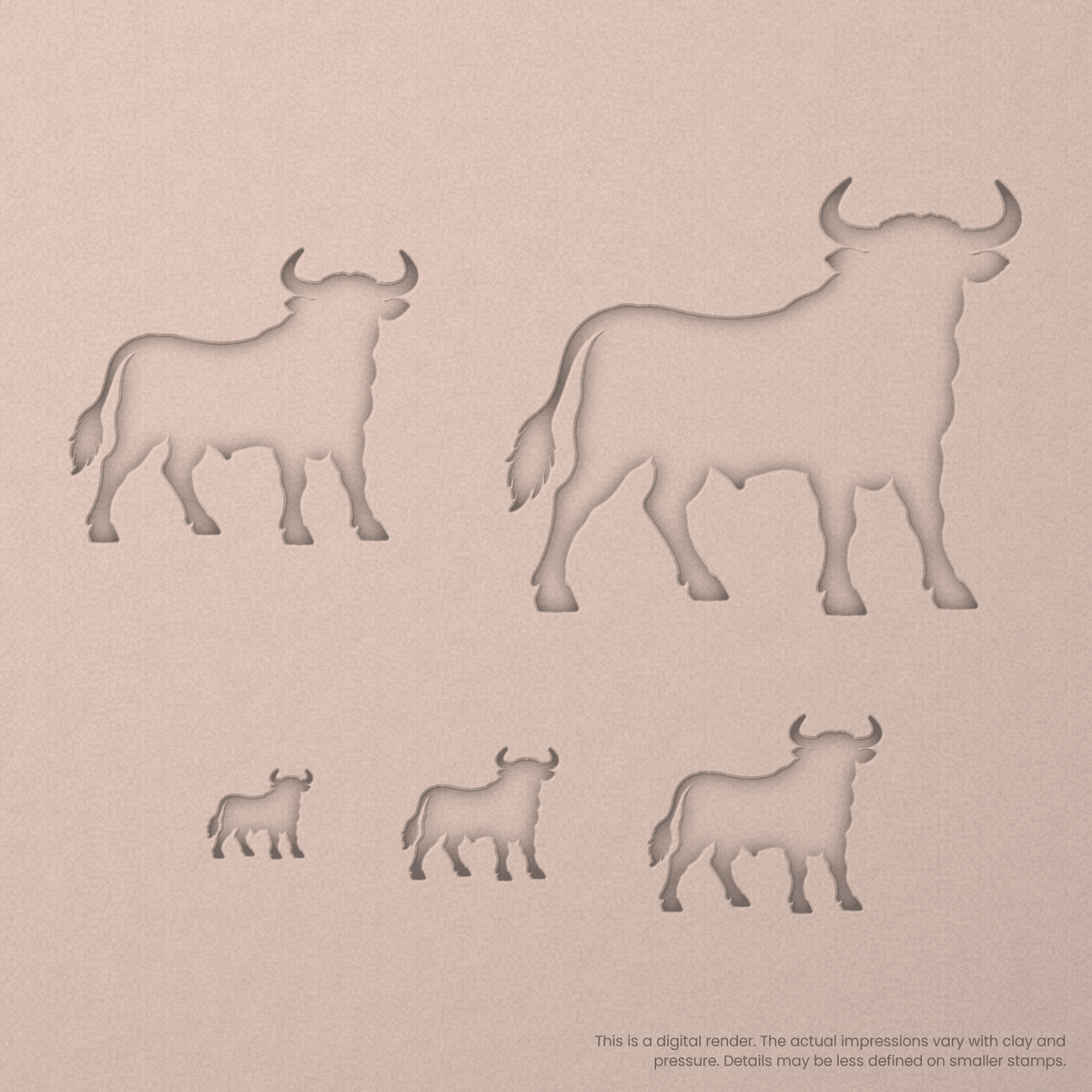 Bull Stamps - Ceramind® Tools