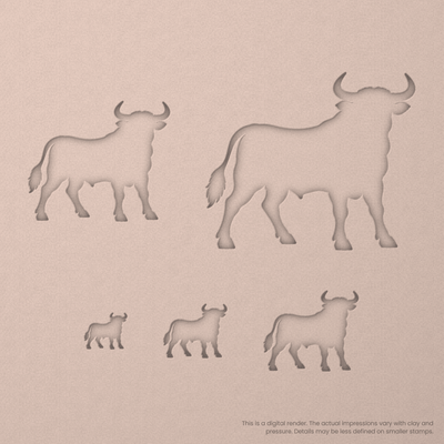 Bull Stamps - Ceramind® Tools