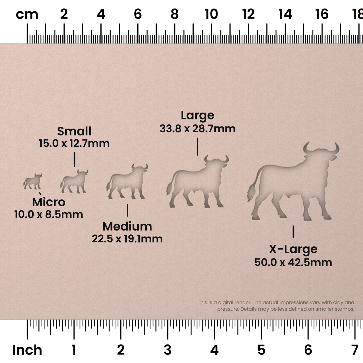 Bull Stamps - Ceramind® Tools