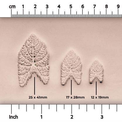 Caladium Tropical Plant Leaf Stamp - Photo Textured - Style 1 - Ceramind® Tools