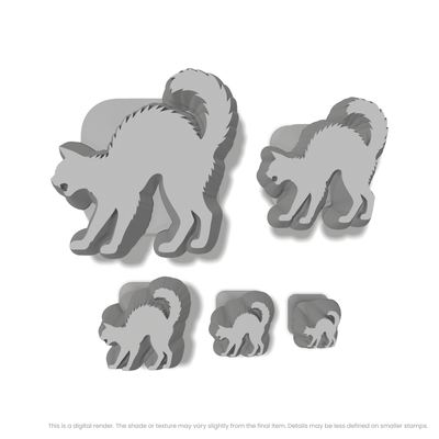 Cat with Arched Back Stamps - Ceramind® Tools