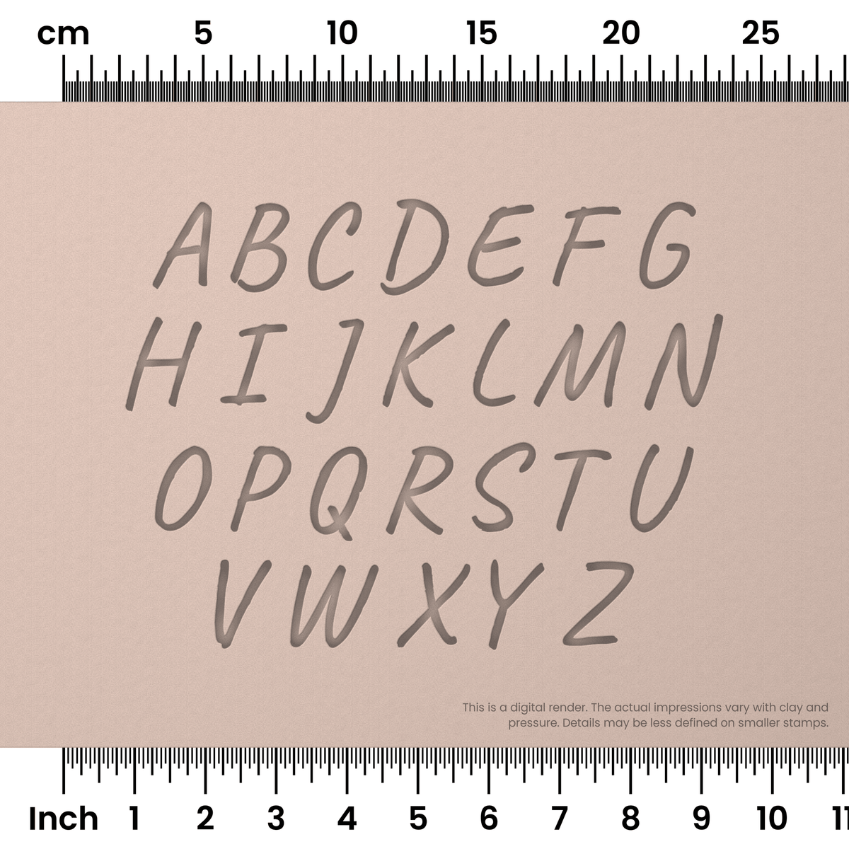 Caveat | All Caps | Alphabet Stamp Sets - Ceramind® Tools