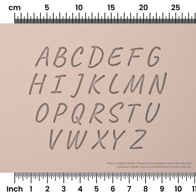 Caveat | All Caps | Alphabet Stamp Sets - Ceramind® Tools
