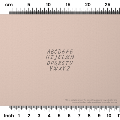 Caveat | All Caps | Alphabet Stamp Sets - Ceramind® Tools