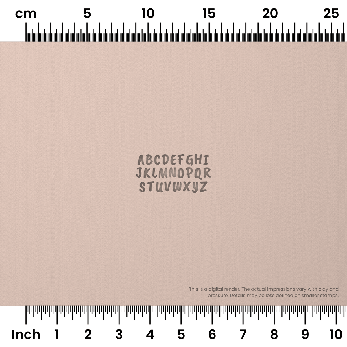 Caveat Brush | All Caps | Alphabet Stamp Sets - Ceramind® Tools