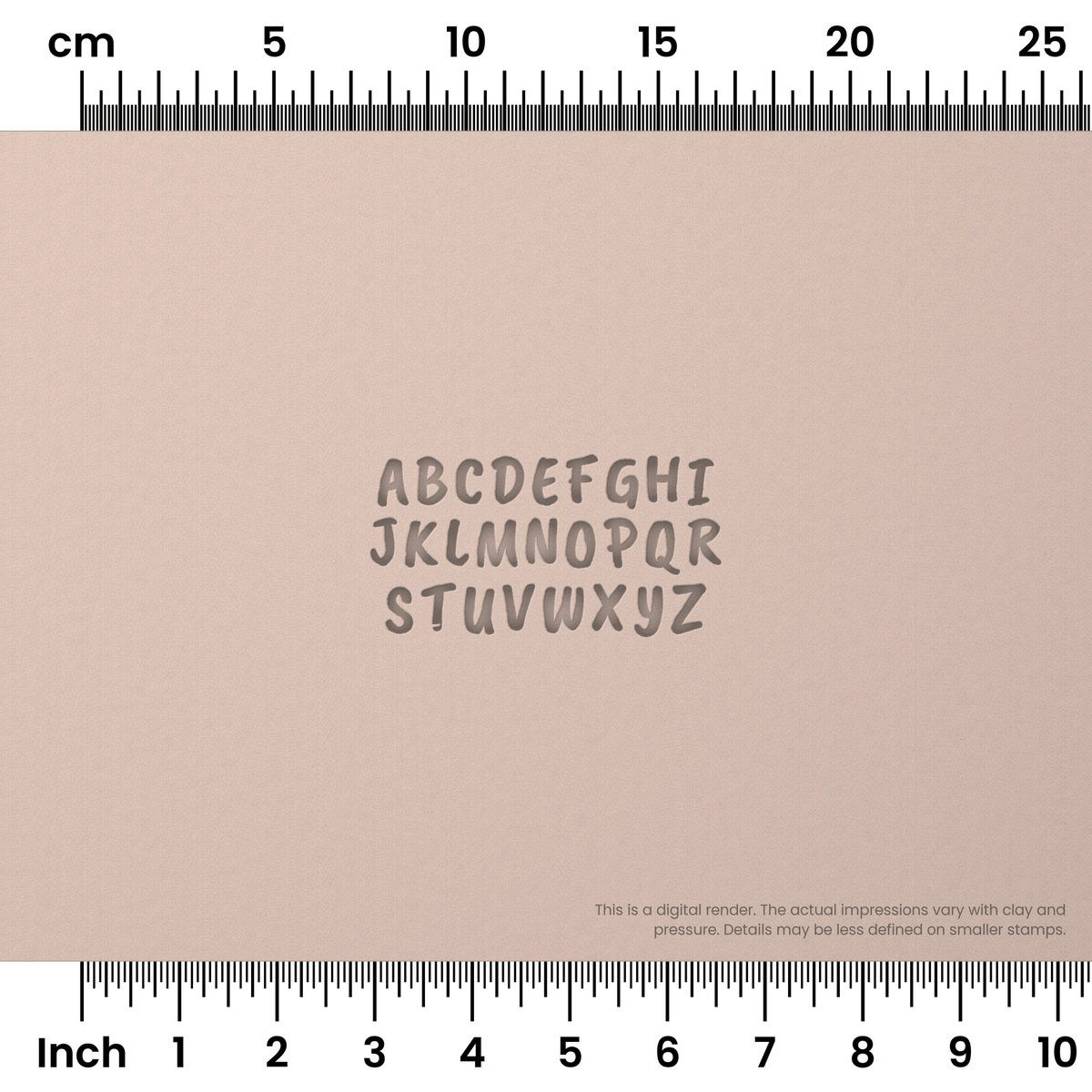 Caveat Brush | All Caps | Alphabet Stamp Sets - Ceramind® Tools