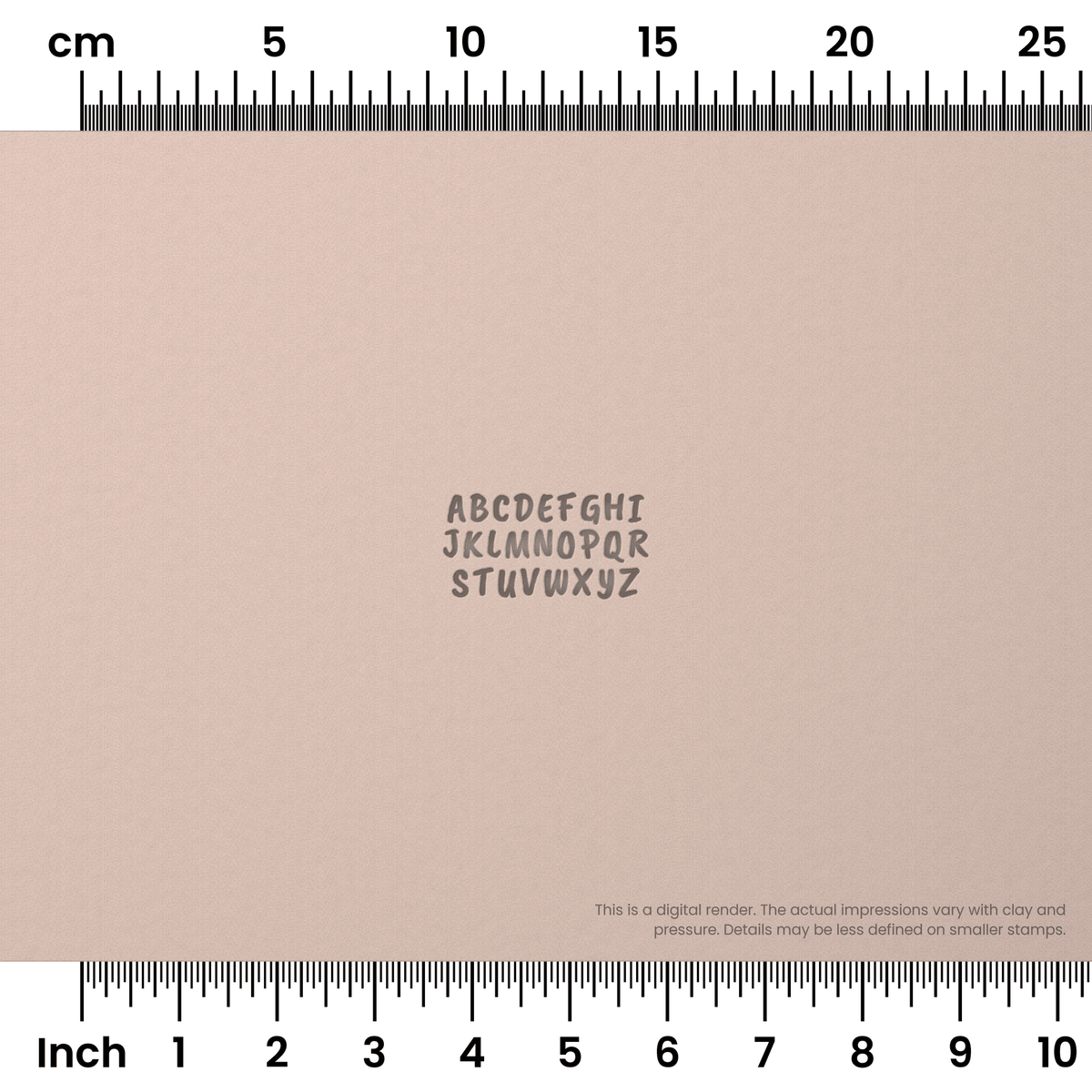 Caveat Brush | All Caps | Alphabet Stamp Sets - Ceramind® Tools