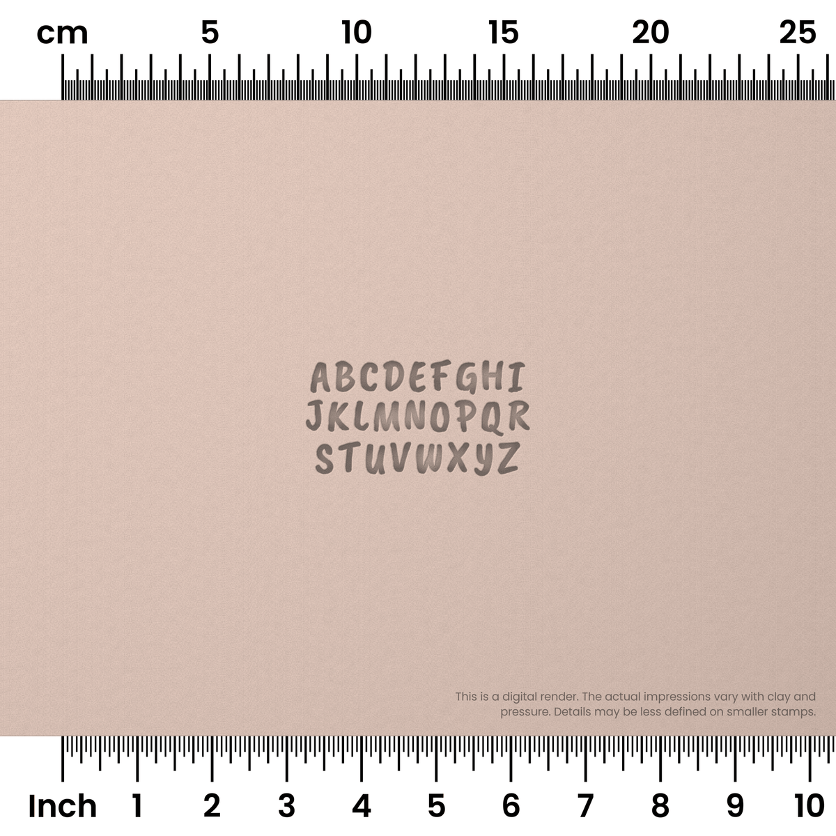 Caveat Brush | All Caps | Alphabet Stamp Sets - Ceramind® Tools