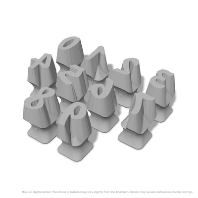 Caveat Brush | Number Stamp Sets - Ceramind® Tools