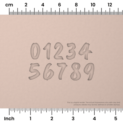 Caveat Brush | Number Stamp Sets - Ceramind® Tools